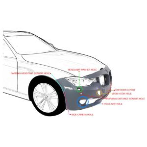 2012-2015 BMW 328i / 328i xDrive / 335i Front bumper CAPA OEM# 51117293016 PL# BM1000257C