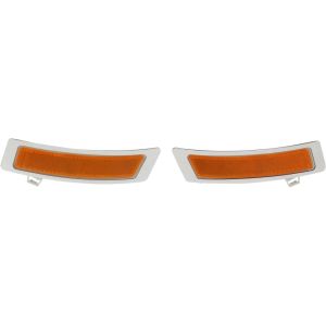 2011-2013 BMW X5 Front bumper reflector Left Driver Side CAPA OEM# 63147274433 PL# BM1084103C