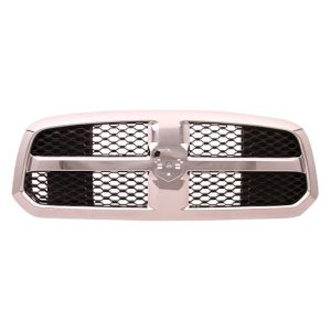 2013-2024 DODGE TRUCKS & VANS DODGE/PU R1500 ( CLASSIC)(5 LUG NUTS) GRILLE ASSY CHROME FRAME/BLACK MESH INSERT (RAM LOGO) OEM#68093446AC 2013-2024 PL# CH1200368