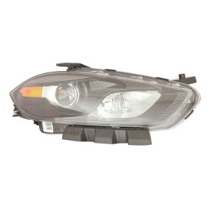 2013-2016 DODGE Headlamp lens/housing Right Passenger Side CAPA OEM# 68292808AB PL# CH2519145C