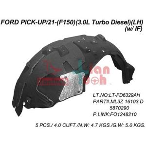 2021 FORD F-150 Fender inner panel Left Driver Side OEM# ML3Z16103D PL# FO1248210