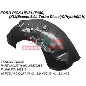 2021-2024 FORD F-150 Fender inner panel Left Driver Side OEM# ML3Z16103K PL# FO1248212