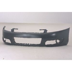 2006-2016 CHEVROLET IMPALA / IMPALA LIMITED (2pc T/L) FRONT BUMPER COVER BLACK (W/FOG)(LT) OEM#89025048-PFM 2006-2016 PL# GM1000889