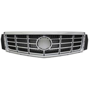 CADILLAC XTS GRILLE ASSEMBLY CHR/BLK (EXC VSPORT)(WO/COLLISION WARNING) OEM#23473084 2014-2017 PL#GM1200670