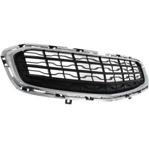 CHEVROLET CRUZE / CRUZE LIMITED GRILLE LOWER ASSEMBLY GRAY W/CHR MOLDING (EXC LTZ) OEM#95405770 2015-2016 PL#GM1200728