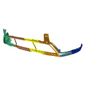 2020-2022 KIA NIRO Front bumper lower CAPA OEM# 86510G5500 PL# KI1015119C
