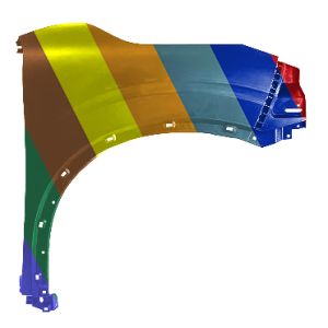 2022-2024 MITSUBISHI Fender assy Right Passenger Side CAPA  OEM# 63112W350P PL# MI1241184C