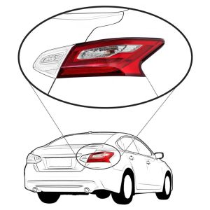 NISSAN(DATSUN) ALTIMA SEDAN TAIL LAMP ASSEMBLY RIGHT (Passenger Side) (EXC SMOKED LENS) OEM#265509HS0A 2016-2017 PL#NI2805106