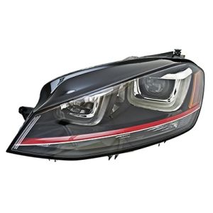2015-2016 VOLKSWAGEN GTI Headlamp lens/housing Left Driver Side OEM# 5GM941753A PL# VW2518117
