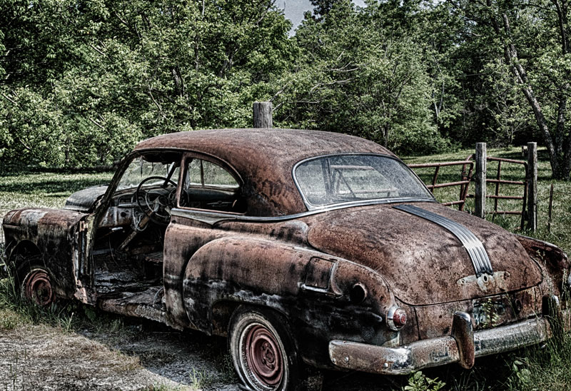 rusty car